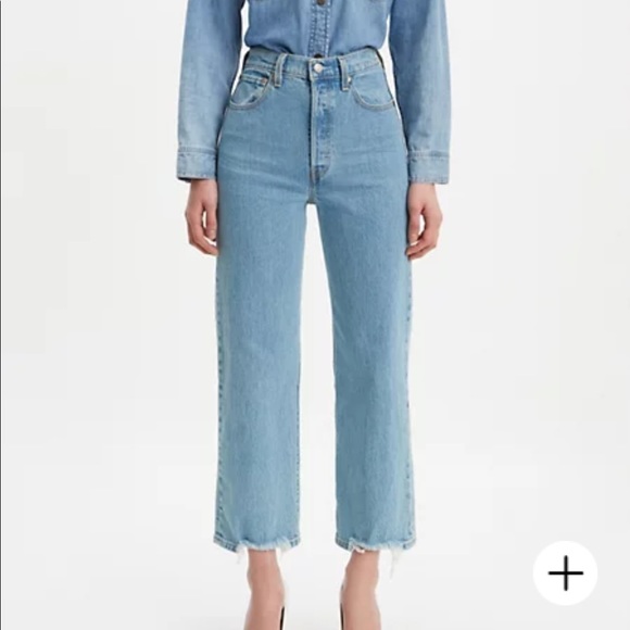 Levi's Denim - Levis Ribcage Straight Ankle Jeans 25 Light Wash